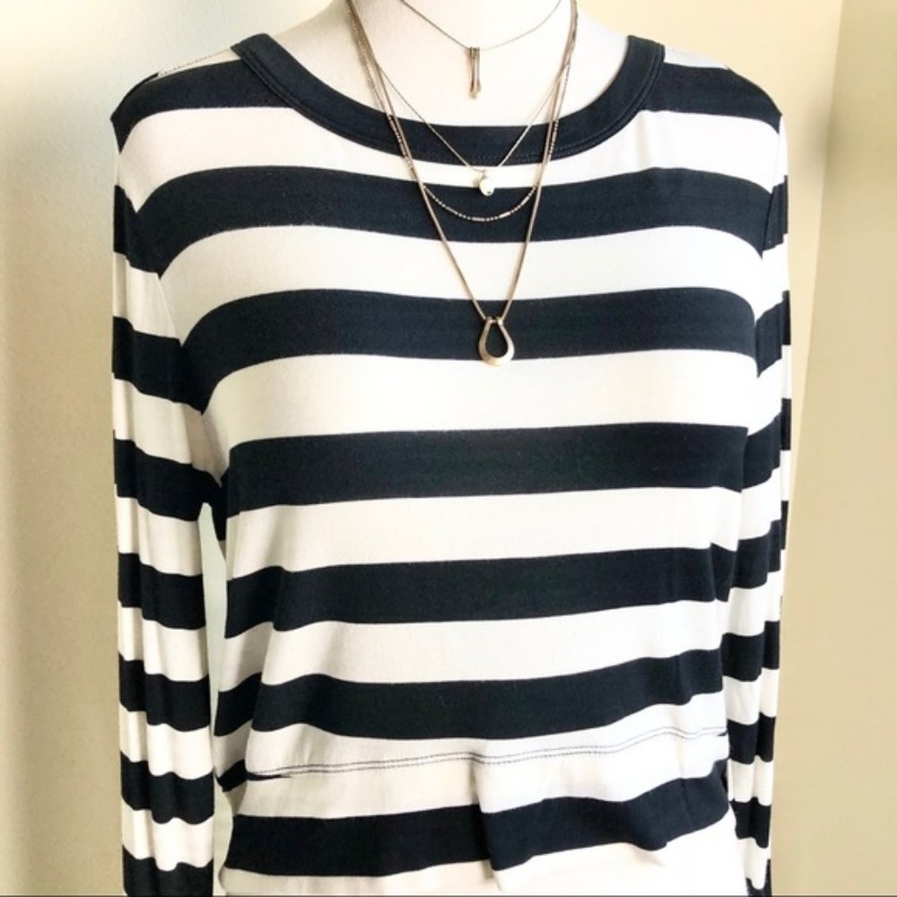 H by Bordeaux striped tee